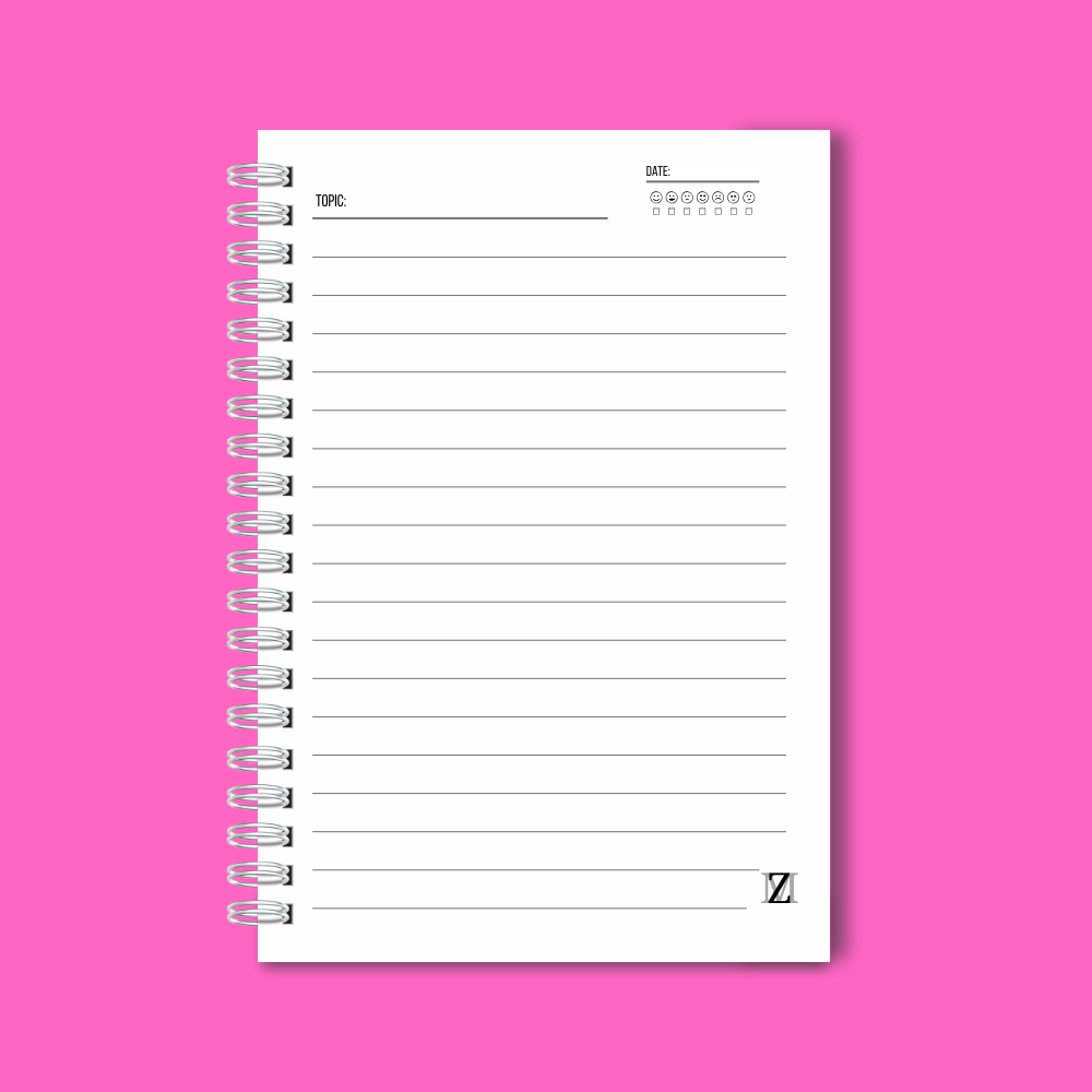 Garden Eclipse A5 lined notebook