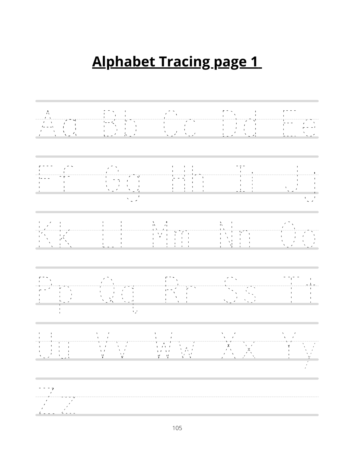 Handwriting Practice Workbook