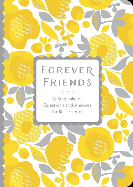 Book cover with yellow floral design and 'Forever Friends' text