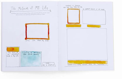 Children's book with illustrations titled 'The Museum of MY Life' on a white background