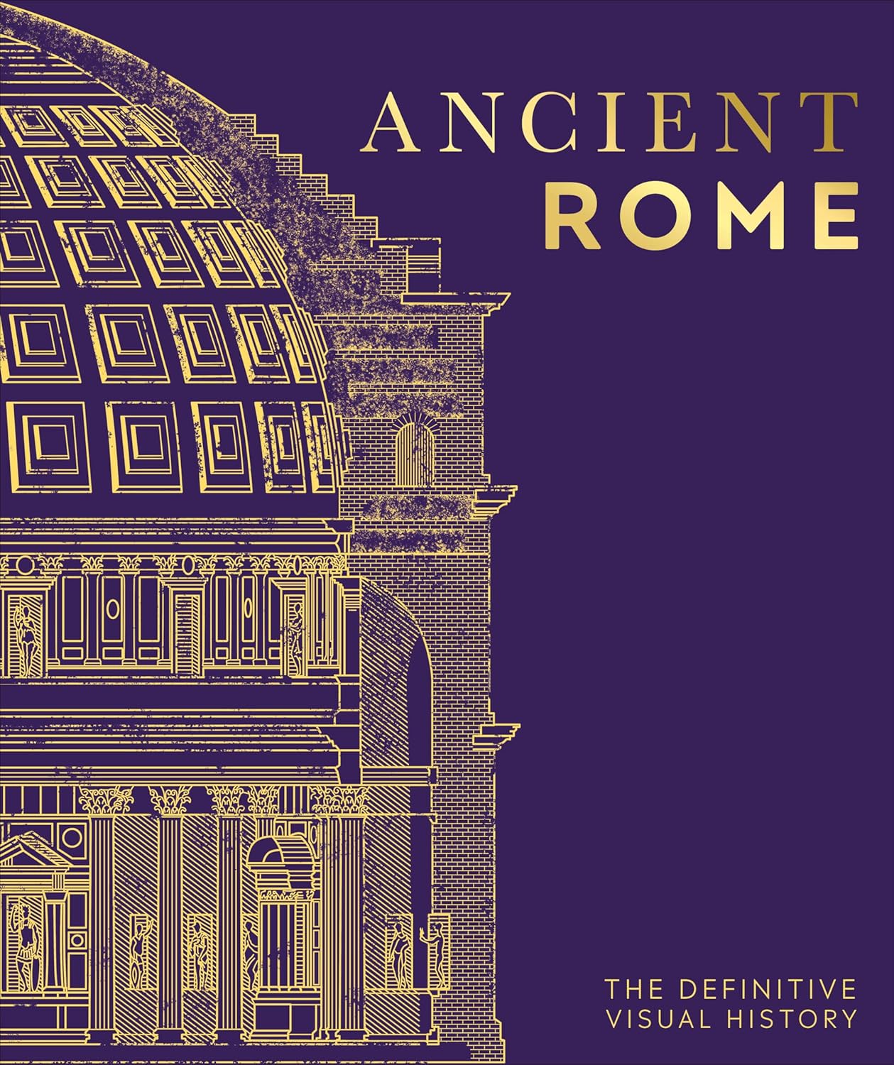 Book cover of 'Ancient Rome' with architectural illustration on a purple background