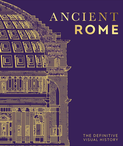 Book cover of 'Ancient Rome' with architectural illustration on a purple background