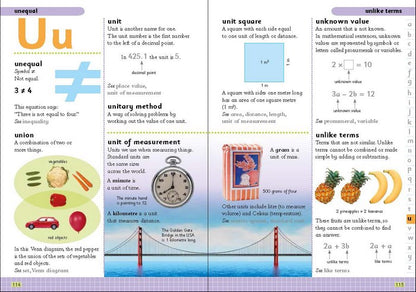 Educational page from a book with various illustrations and text on the letter 'U'.