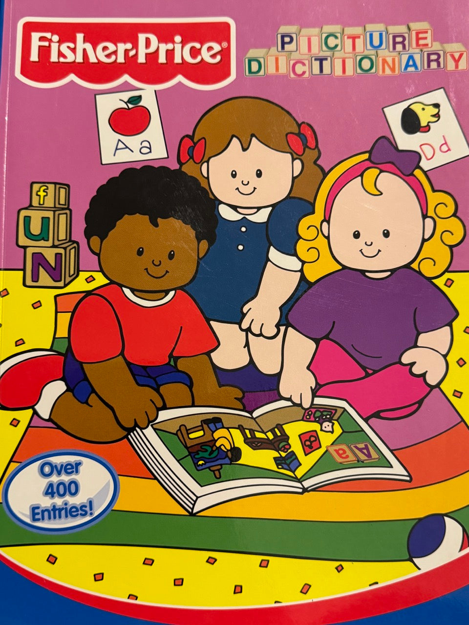 Fisher-Price Picture Dictionary book cover with children and colorful design