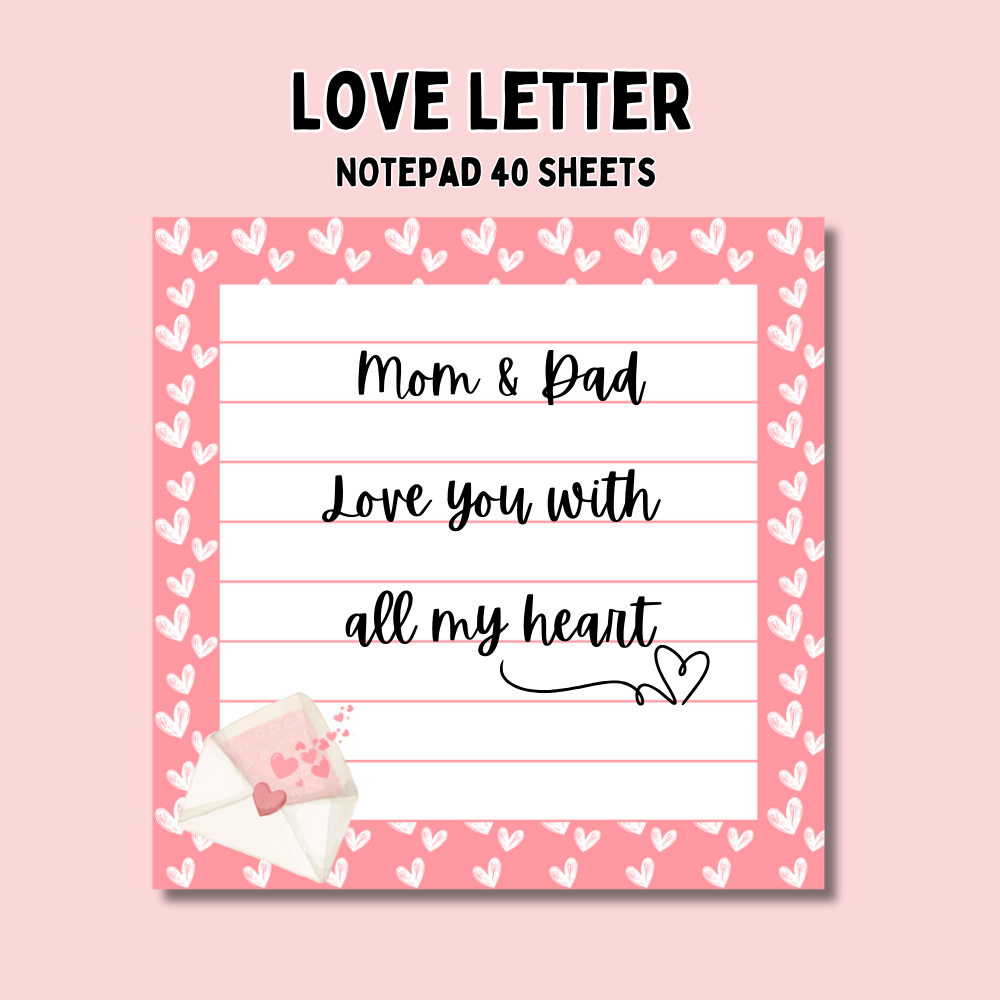 Love Letter Notepad (3.5x3.5in)