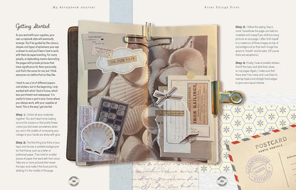 Product catalog page with a notebook, wallet, and decorative items.