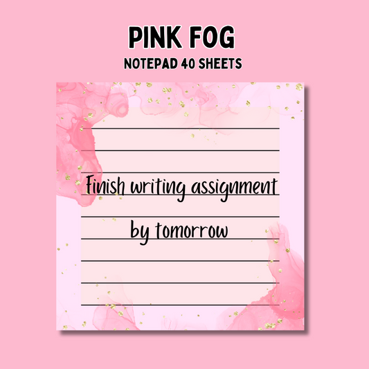 Pink Fog Notepad (3.5x3.5in)