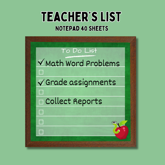 Teacher's List Notepad (3.5x3.5in)